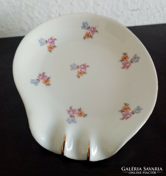 Retro. Aquincum flower pattern porcelain ashtray for sale