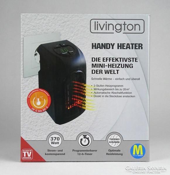 1Q523 unopened electric hand warmer in box handy heather 370w