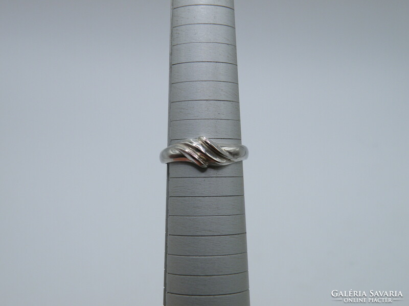 Uk0187 braided pattern silver 925 ring size 62