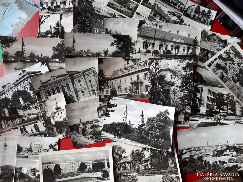 Képeslapok a 60-as évekből 23 db, Eger, Alföldi városok, Mátra , Zalaegerszeg