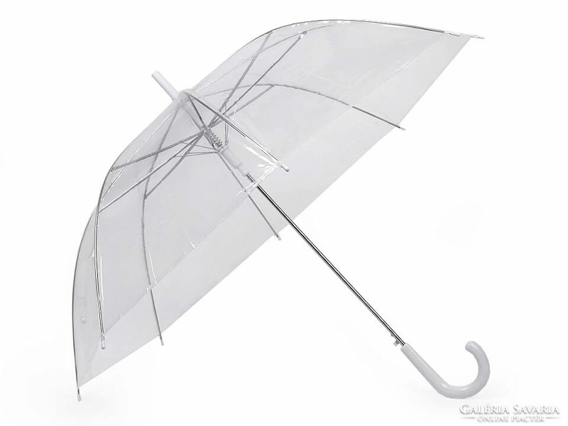 ESKÜVŐ ELE11 - Áttetsző menyasszonyi automata esernyő