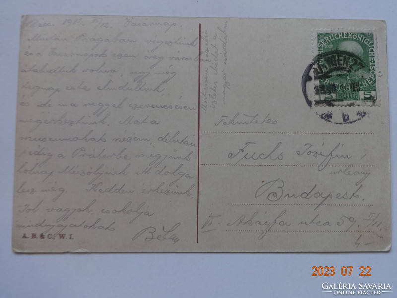 Old, antique postcard: Vienna, k.K. Hofburg, 1914