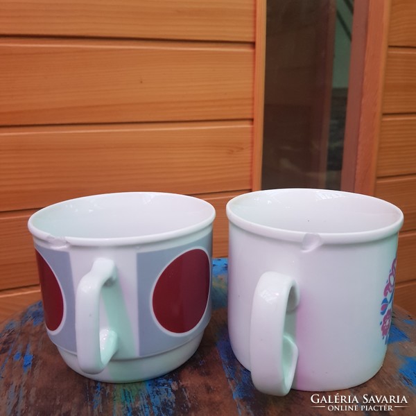 2 Zsolnay mugs together