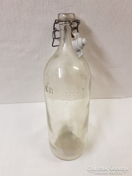 Régi "Kristály" feliratos ásványvizes üveg / palack