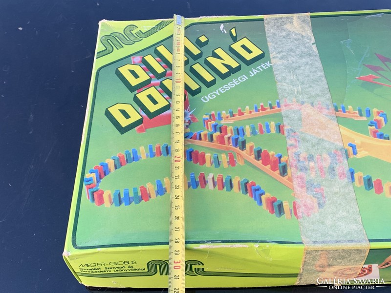 Retro Hungarian board game dili domino master globe production organizing and commercial subsidiary