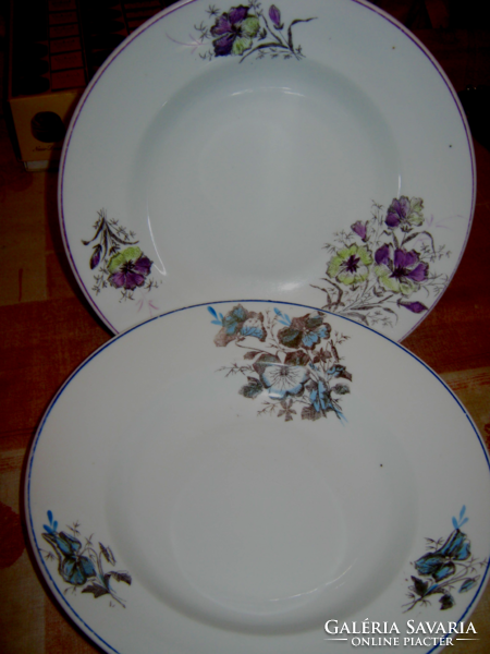 2 Decorative plate wall plate pansy