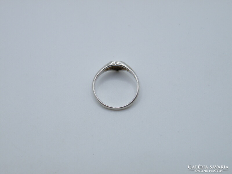 Uk0188 Heart shaped little finger silver 925 ring size 46 1/2 child