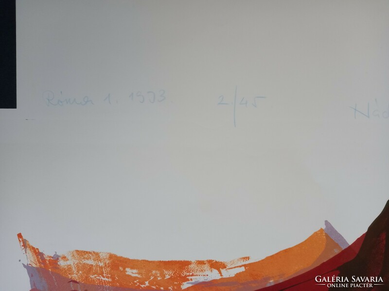 István Nádler: róma i., 1993, Marked and numbered screen print (2/45)