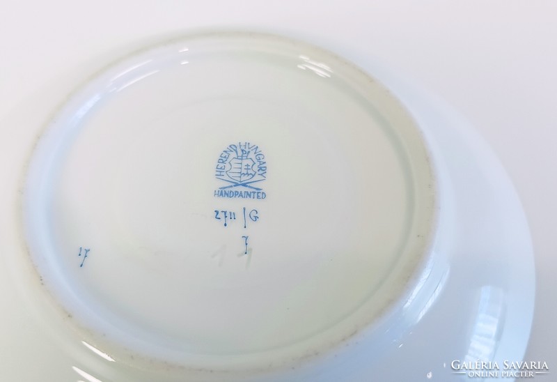 Herend Chinese siang rouge godöllő coffee mocha cup and saucer hand-painted porcelain (b159)