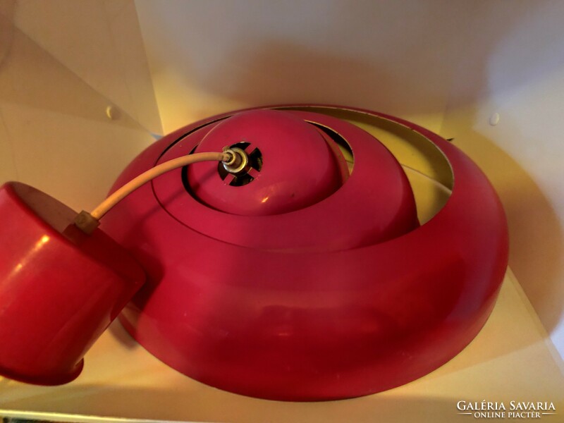 Space age - opteam red ceiling lamp.
