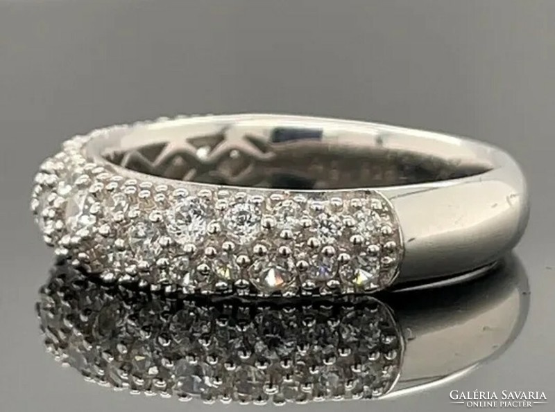 Csodás szikrázó, cirkónium köves gyűrű 925   - új