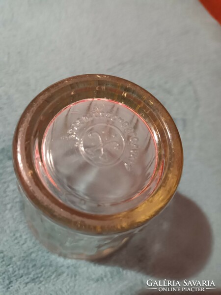 Régi jelzett vastag, erős üveg pohár Made in Czechoslovakia - videóval