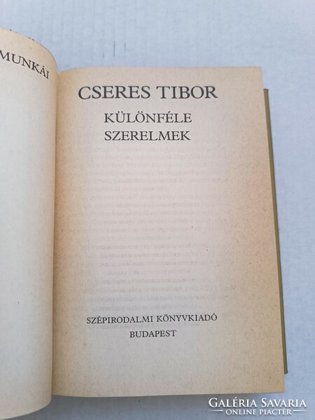 Cseres Tibor: Különféle szerelmek