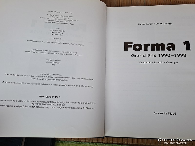 Formula 1 Grand Prix 1990-1998.   4500.-Ft