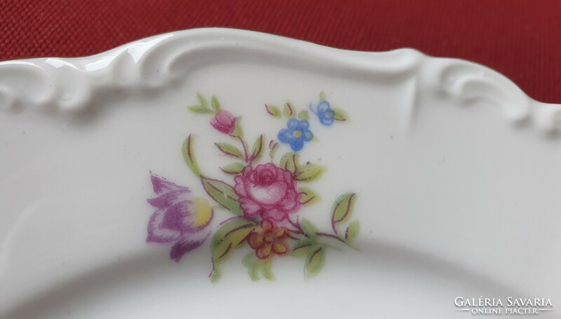 Edelstein maria theresia bavaria german porcelain small plate plate with flower pattern