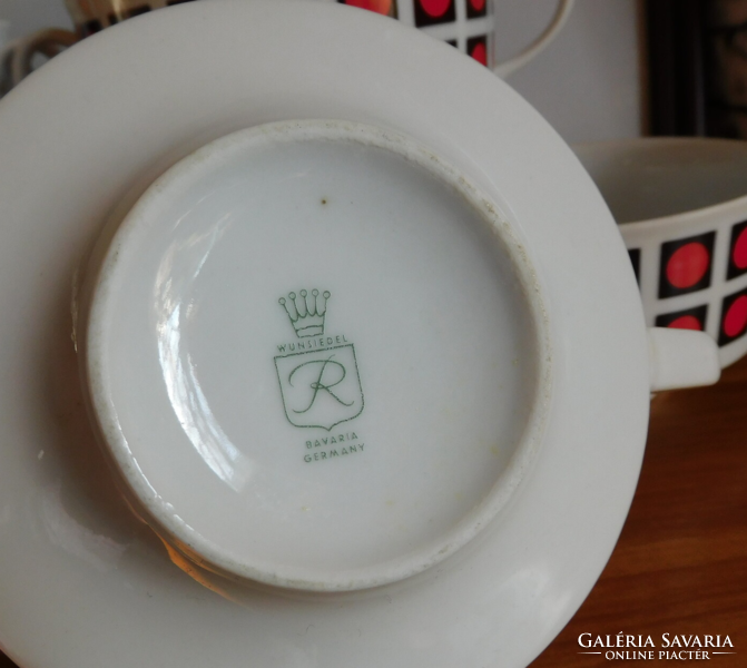 Retro German Bavarian regent soup cups - 5 pieces