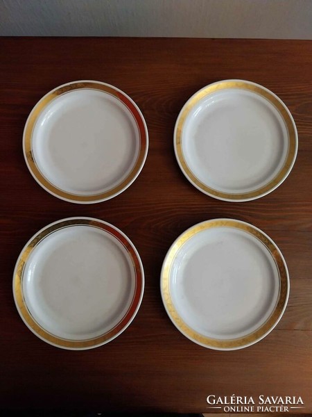 Zsolnay plates with gilded edges
