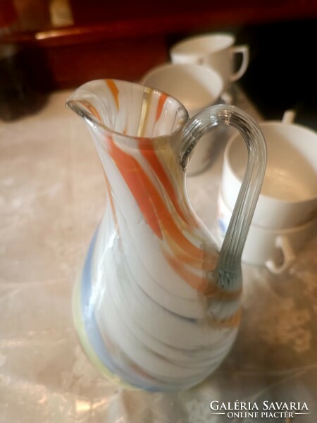 Beautiful colored glass jug