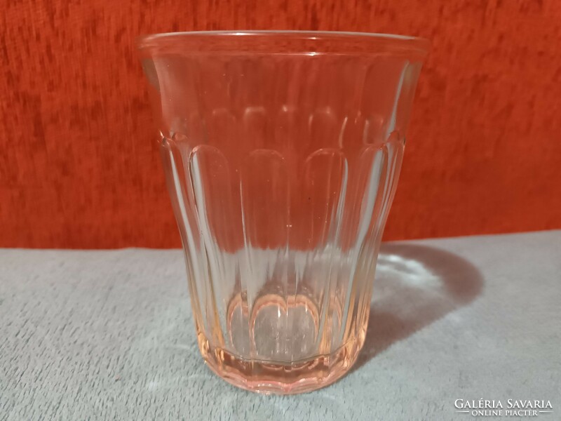 Régi jelzett vastag, erős üveg pohár Made in Czechoslovakia - videóval