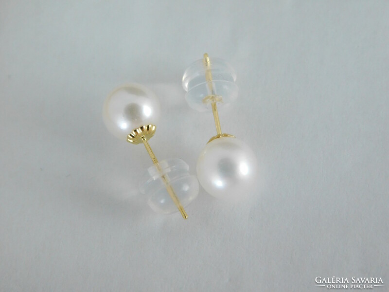 Pearl 18k gold earrings