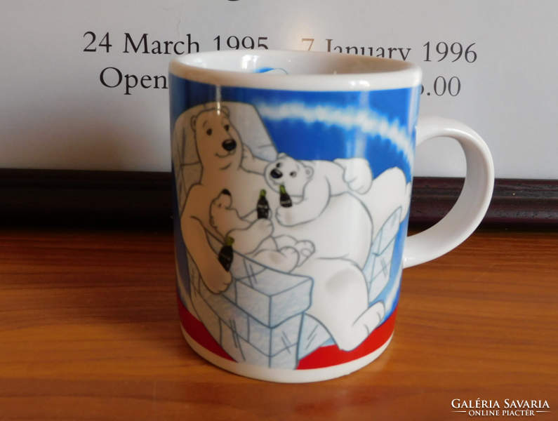 Coca cola polar bear coffee cup 2003
