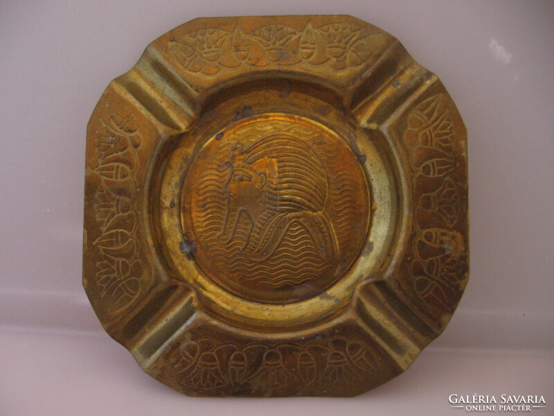 Retro Egyptian copper ashtray
