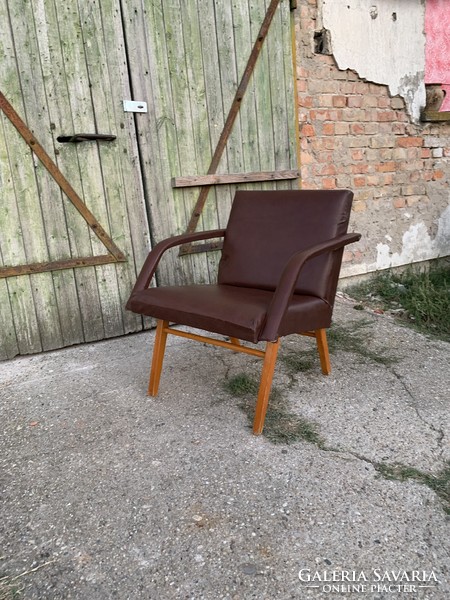 Cool design faux leather armchair vintage-lounge-chair-by-interier-praha-czechoslovakia-1960s