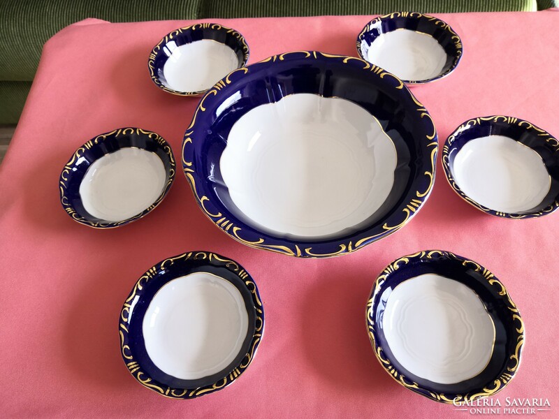 Flawless, new Zsolnay pompadour lll. Compote set