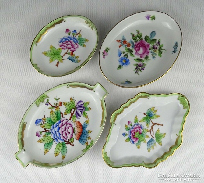 1Q460 old damaged Herend porcelain bowl 4 pieces