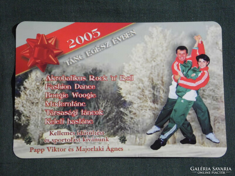 Card Calendar, Viktor Papp, Ágnes Majorlaki Rock n Roll Dance School, Pécs, 2005, (6)