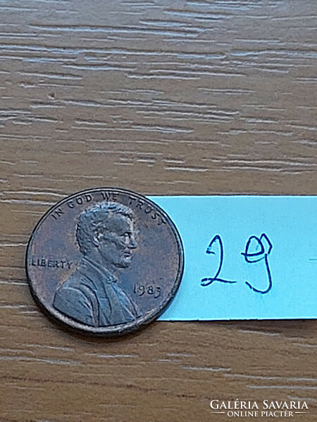 Usa 1 cent 1983 abraham lincoln, copper-zinc 29