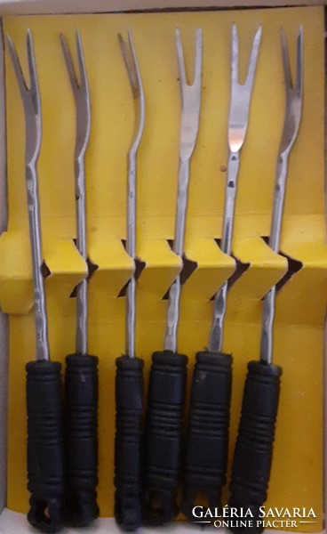 6 Polished, marked forks (1988)