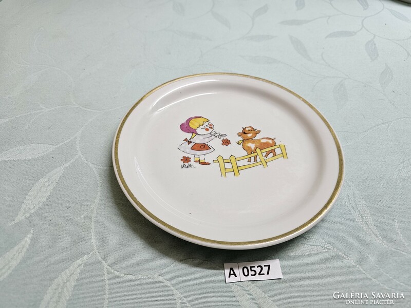 A0527 Zsolnay gyerekmintás tányér