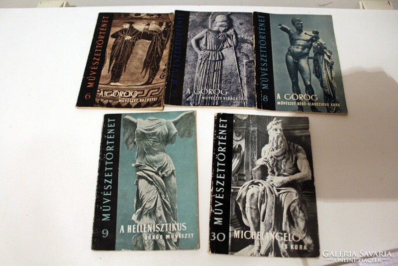 5 old art history booklets