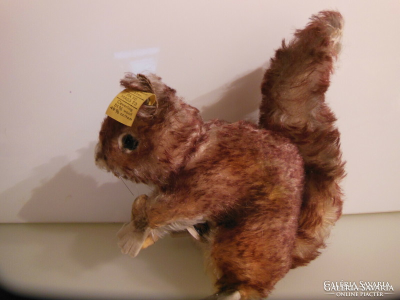 Steiff - squirrel - 16 x 16 cm - numbered !!! - Old - plush - - exclusive - German - flawless