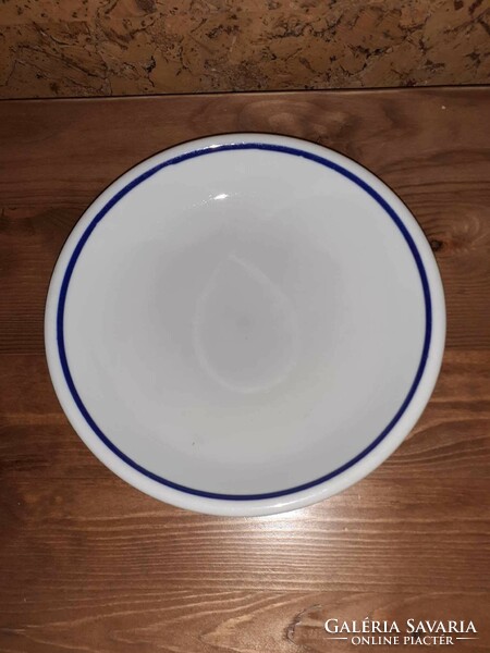 Zsolnay kék csíkos tányér
