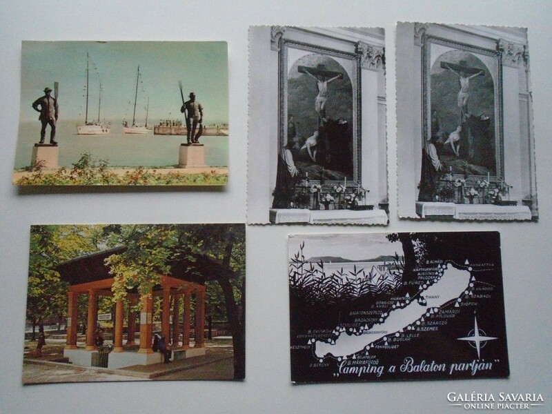 D200947 - 5 postcards - balaton 1960-70's