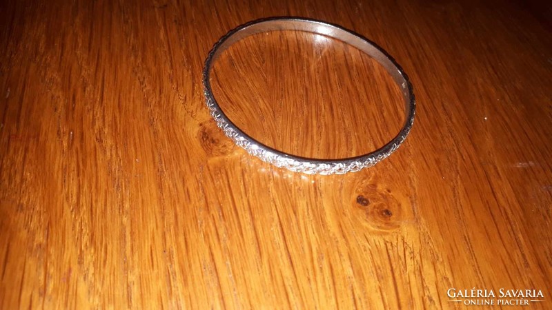 Half price! Old circular silver bracelet, unused, weight, 18.33 grams