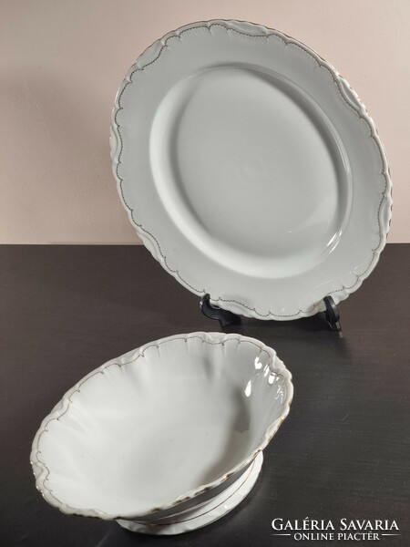 Tk thuny czechoslovakia between 1918-1945 a large white large serving plate or cake plate & pörish plate