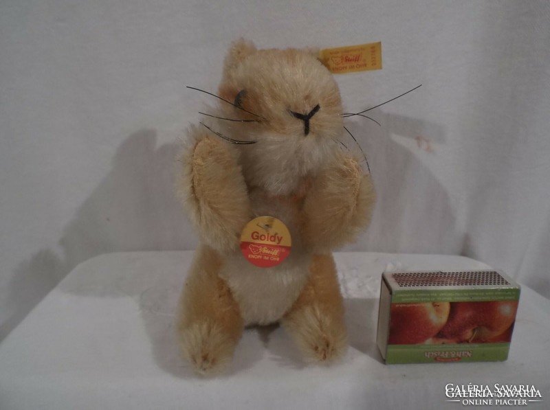 Steiff - hamster - 13 x 10 cm - numbered !!! - Old - plush - exclusive - German - flawless