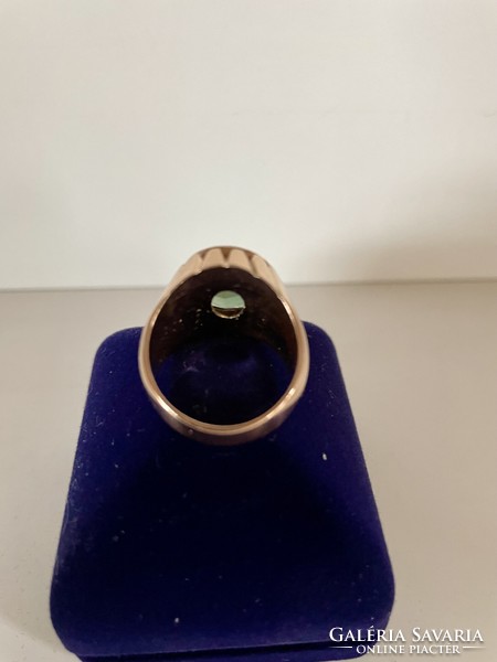 Men's 14k gold ring with stones