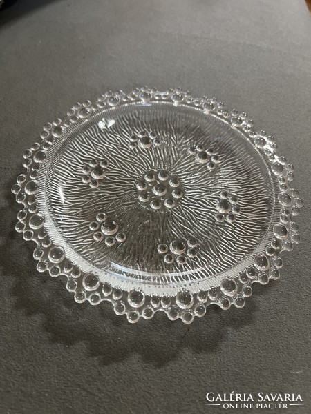 Antique glass cake plate (1940s)