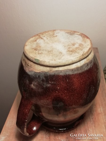 Old ceramic bottle
