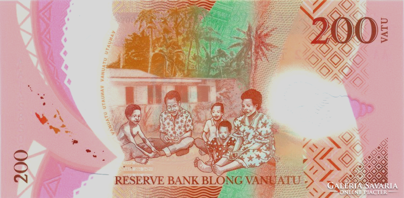 Vanuatu 200 Vatu 2014 UNC POLYMER