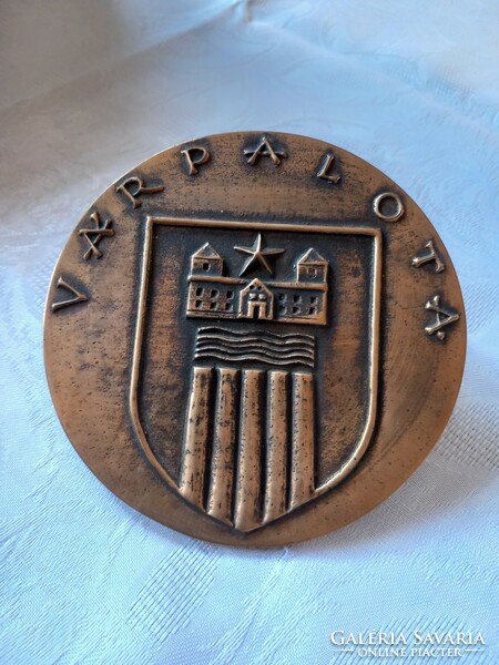 Vároalota one-sided bronze plaque