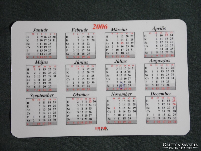 Card calendar, breitenstein confectionery, beige, 2006, (6)