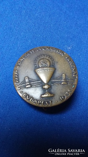 Eucharistic Congress Budapest copper badge 1938, 50 HUF 2020.
