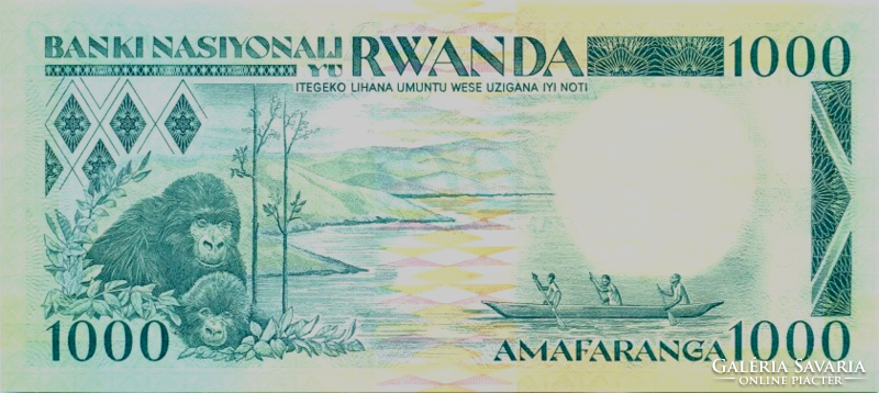 Rwanda 1000 francs 1988 oz