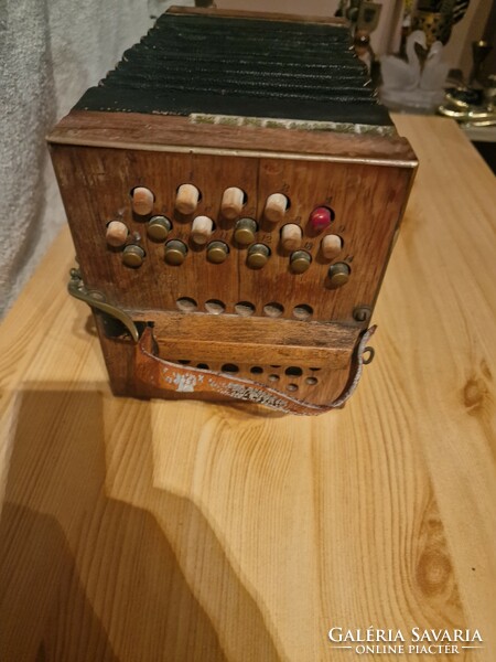 Old antique German accordion