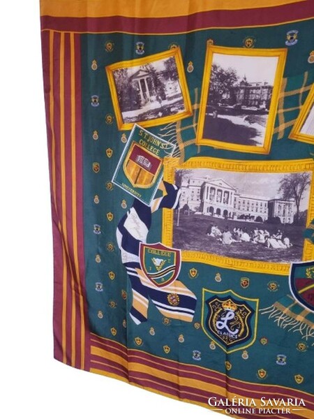 Collector's item! American university vintage souvenir scarf 110x110 cm. (6952)